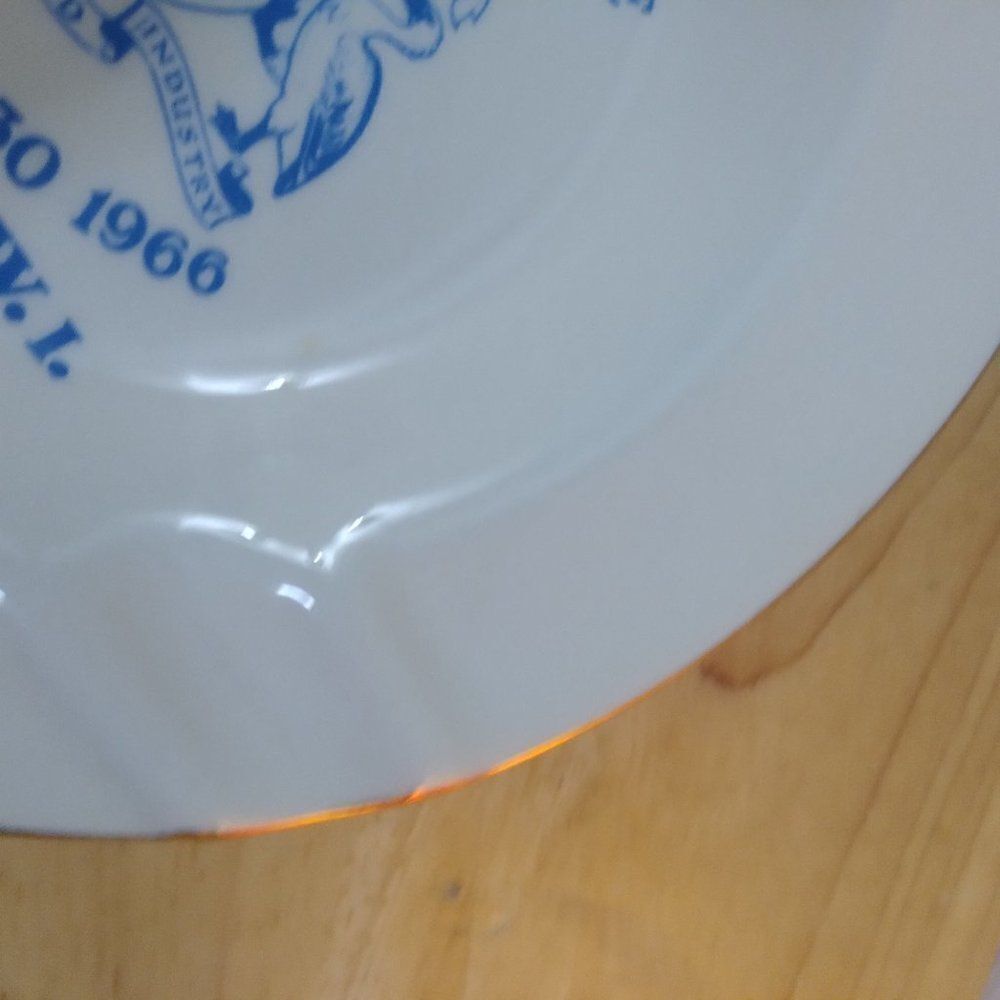 Vintage Barbados Virgin Islands Independence Commemorative Plate Ashtray - Picture 3 of 8